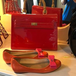 Liz Claiborne Ballerina patten leather Flats 6.5